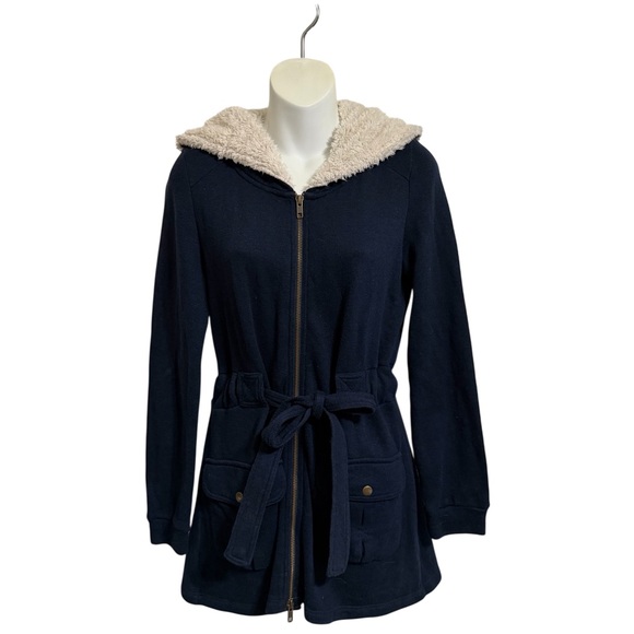 Jackets & Blazers - Anthropologie Saturday Sunday Navy Women's Jacket with Belted Waist Size S